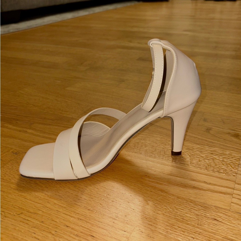 Elegant Cream High Heel Sandals